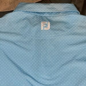 FootJoy Golf Polo Light Blue Dot Print